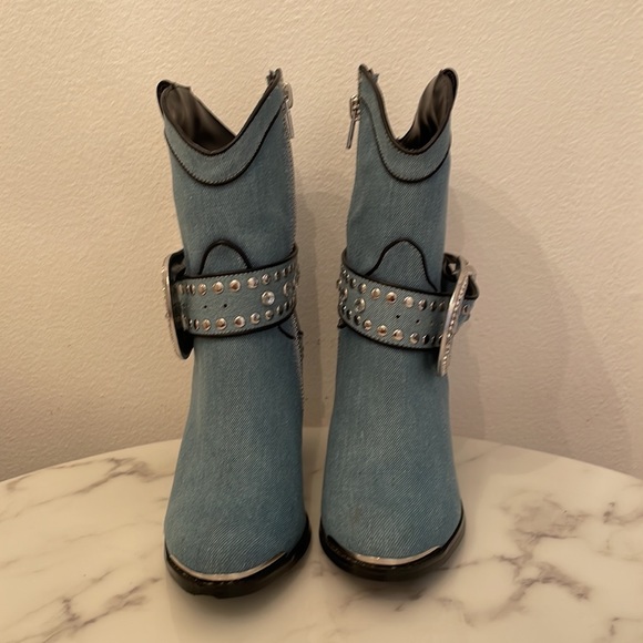 Embellished cowboy boots NEW UNWORN - Picture 2 of 7